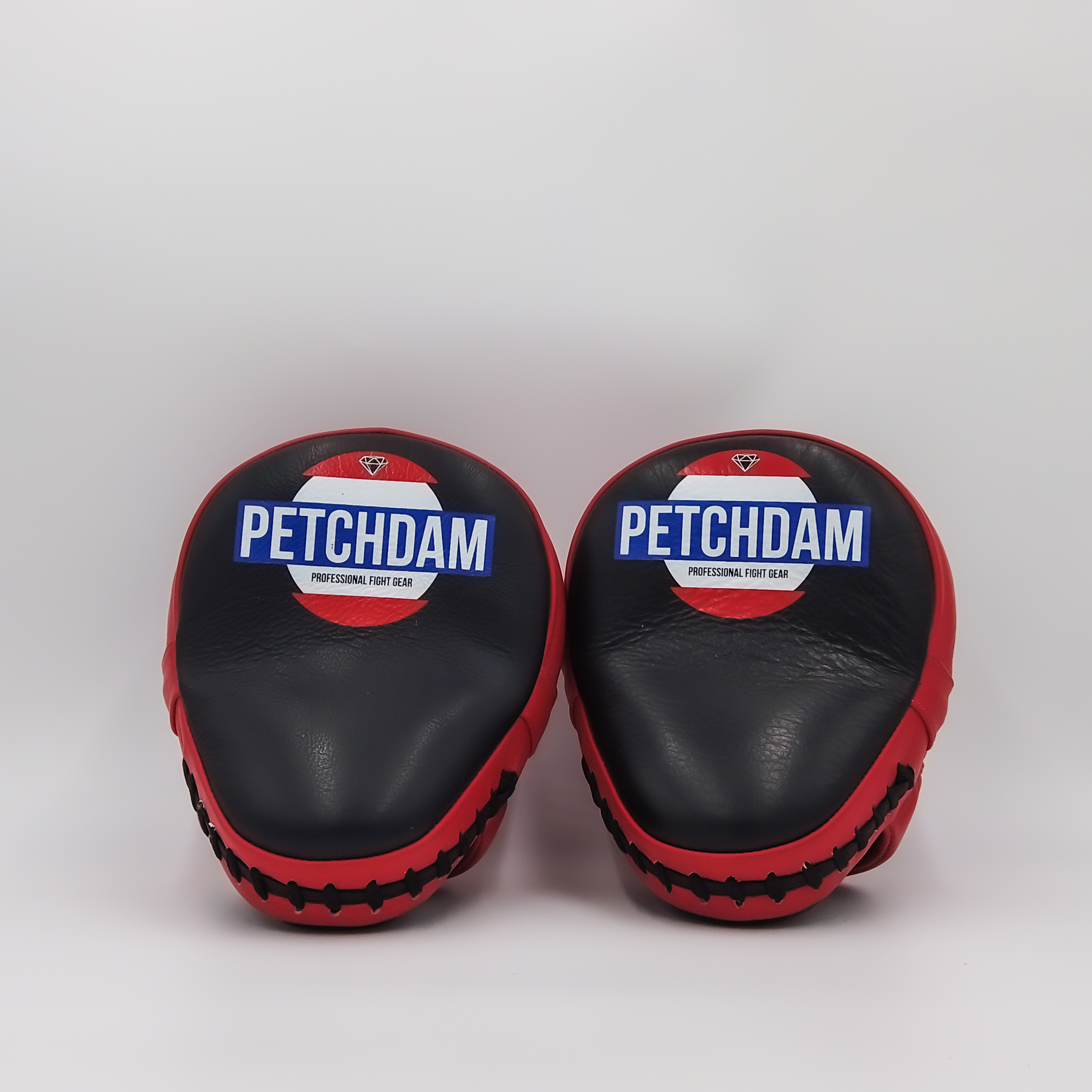 Boxing Pads Capsule BlackRed Petchdam Fightgear