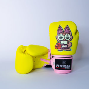 Boxing Gloves Pauly yellow/ pink