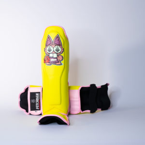Shin Protection Pauly yellow/ pink