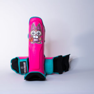 Shin Protection Pauly pink/ turquoise